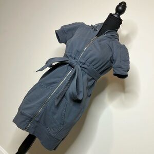 Juicy Couture Charcoal Hooded Mini Dress